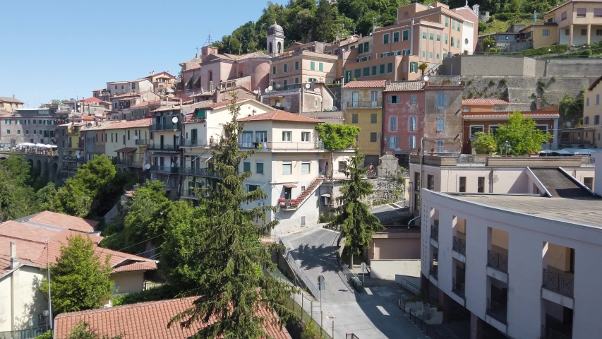 Nemi, beautiful village on the lake in the province of Rome, Lazio, Italy.