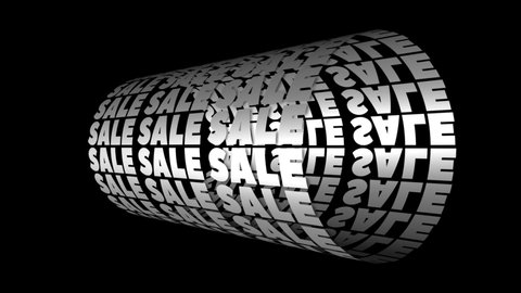 Sale typography . Sale Loop Animation. Advertising Animated Banner. Kinetic Typography Animation. Kinetic Style Black Friday Background