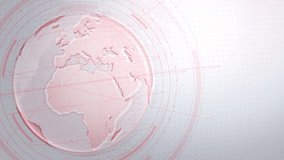 Red global communication on white background, The earth rotating with node and line conncection, News background, 4k Resolution. - Powered by Shutterstock - Get 15% off with code: PIKWIZARD15