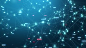 User icon and binary code with node and line connection, Network and technology concepts, 4k Resolution. - Powered by Shutterstock - Get 15% off with code: PIKWIZARD15