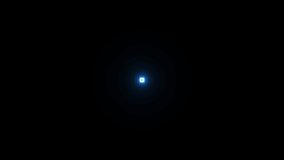 Circle Animation of pink light signal and blue spreading from the center with a black background. Can be used to compose various media such as news, presentations, online media, social media, live and