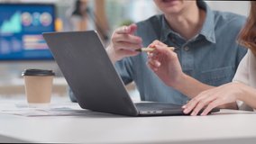 Close up group of tech talent asian team meeting, brainstorming and discussion about strategy marketing plan at small business office.Business people working and communicating at office desk together - Powered by Shutterstock - Get 15% off with code: PIKWIZARD15
