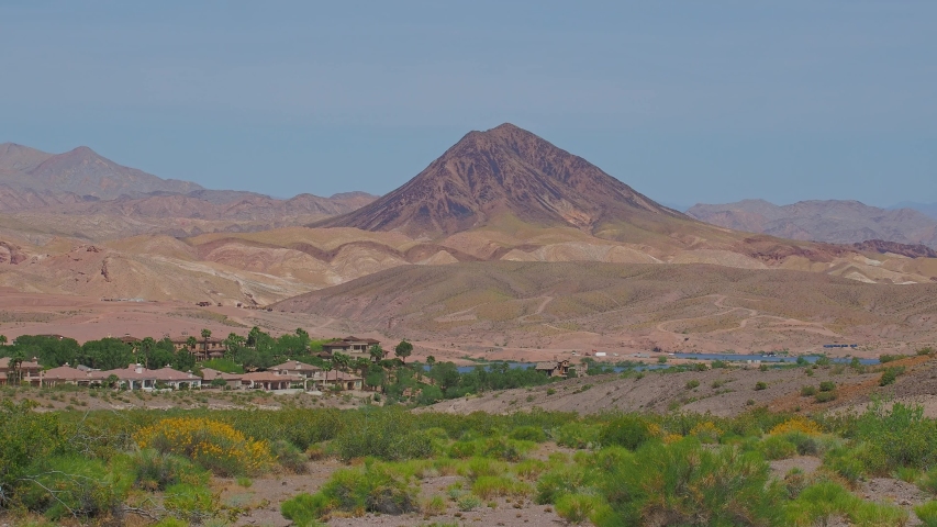 Rural landscape of the Lake Mead area at Nevada
