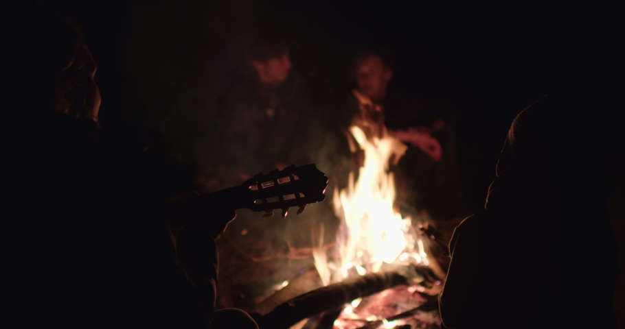 Family Sitting By Fireplace Stock Video Footage 4K And HD Video Clips   1 