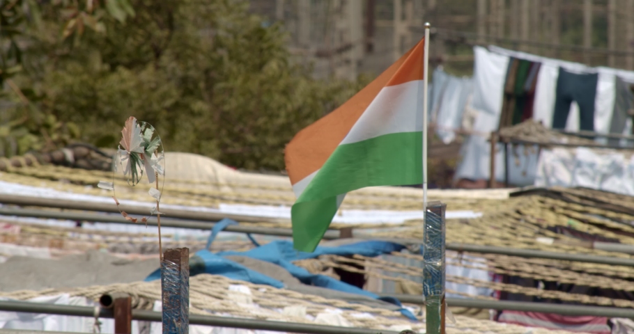 Close up shot of a flag