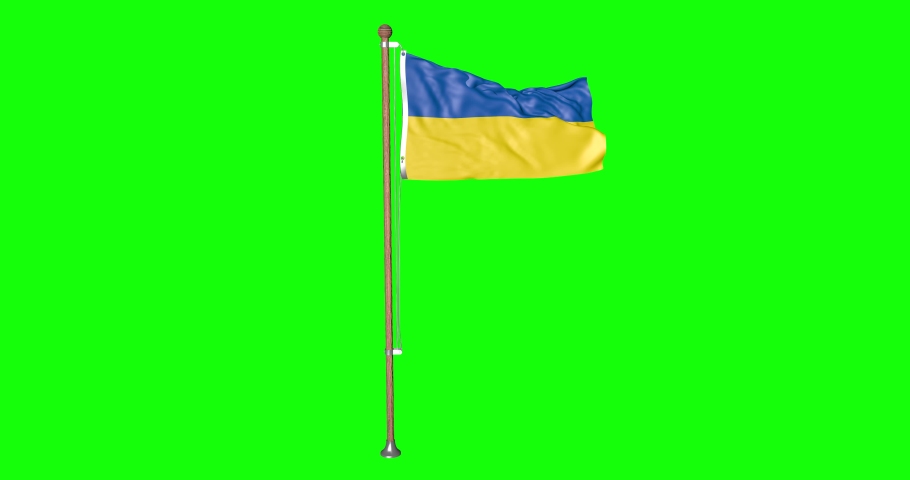 3d Ukraine Flag Waving in Stock Footage Video (100% Royalty-free ...