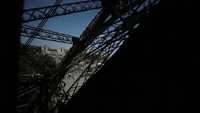 The Eiffel Tower in Paris, France - VIDEO FOOTAGE IN HD