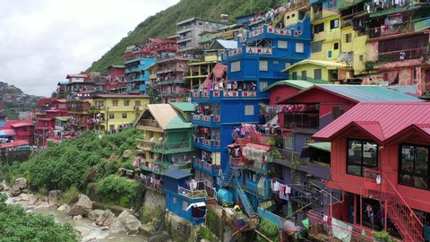Colorful houses in Baguio Philippines