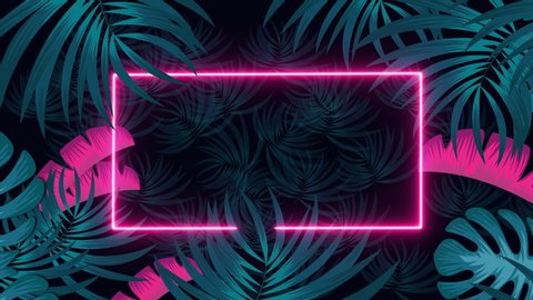 Neon tropical wallpaper Stock Video Footage - 4K and HD Video Clips ...
