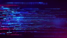 Abstract Technology Background. Binary data and streaming code. 3d animation - Powered by Shutterstock - Get 15% off with code: PIKWIZARD15