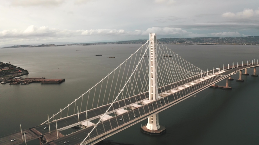 San Francisco california bay bridge  | Shutterstock HD Video #1053723452