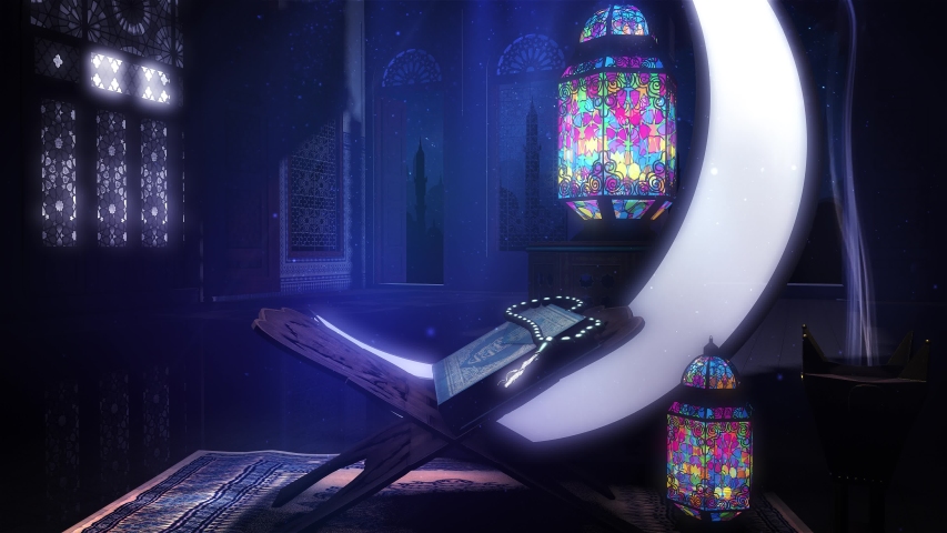 Eid background,ramadan background, Islamic 3d background | Shutterstock HD Video #1053732647