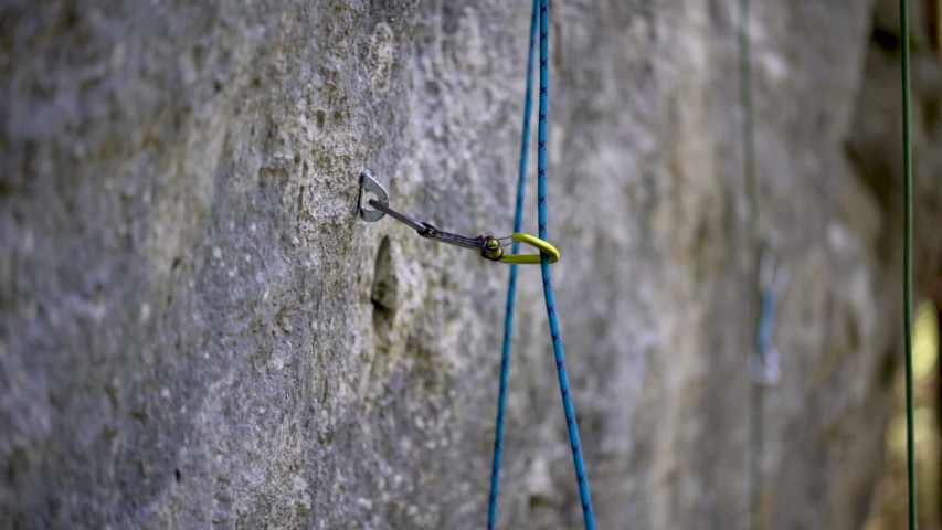 Rock Climbing with Cords and Ropes image - Free stock photo - Public ...