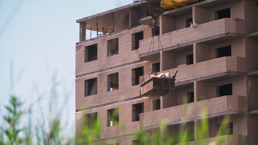 The Work of a Construction Stock Footage Video (100% Royalty-free