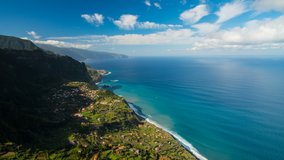 Timelapse video with amazing view on the island Madeira, Portugal