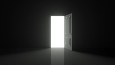 Light Shines Door Opening Dark Room Stock Illustration 1687534924 ...