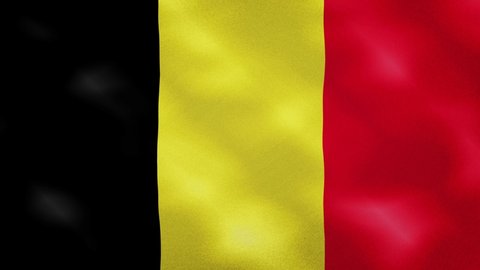 Belgium dense flag fabric wavers, perfect loop for background