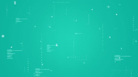 Abstract background loop animation. Cyberspace. Technology.