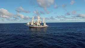 Tall Ship. Sailboat. Open sea. Ocean. Travel. Freedom - Powered by Shutterstock - Get 15% off with code: PIKWIZARD15