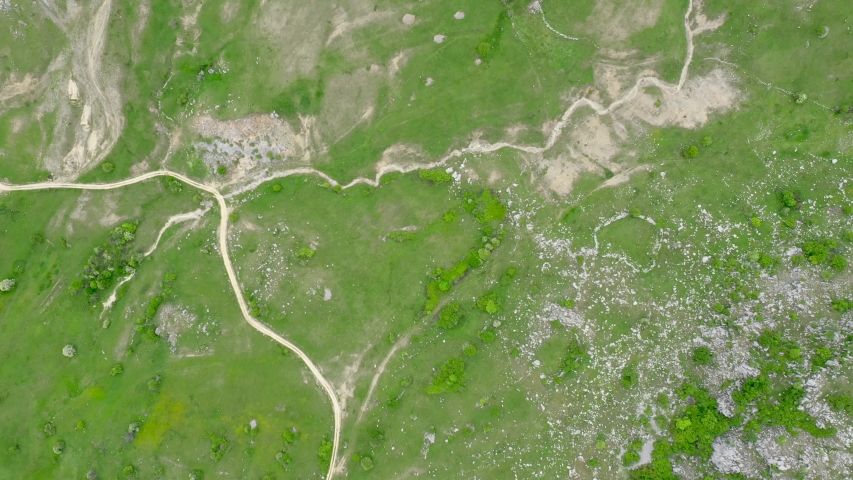 4K aerial footage of countryside
