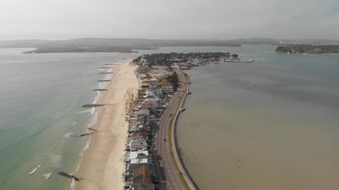Sandbanks (Poole Harbour on the English Channel coast at Poole in Dorset)