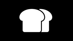 From the Glitch effect arises bread loaf symbol. Then the TV turns off. Alpha channel Premultiplied - Matted with color black - Powered by Shutterstock - Get 15% off with code: PIKWIZARD15