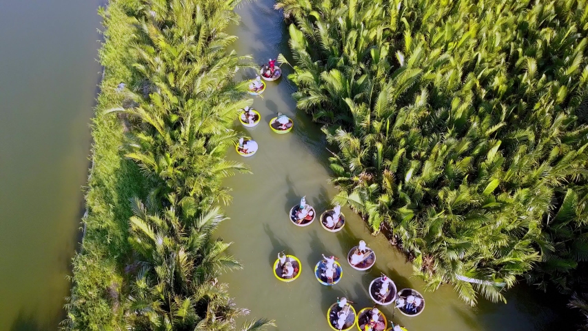 Boats on the River in Hoi An, Vietnam image - Free stock photo - Public ...