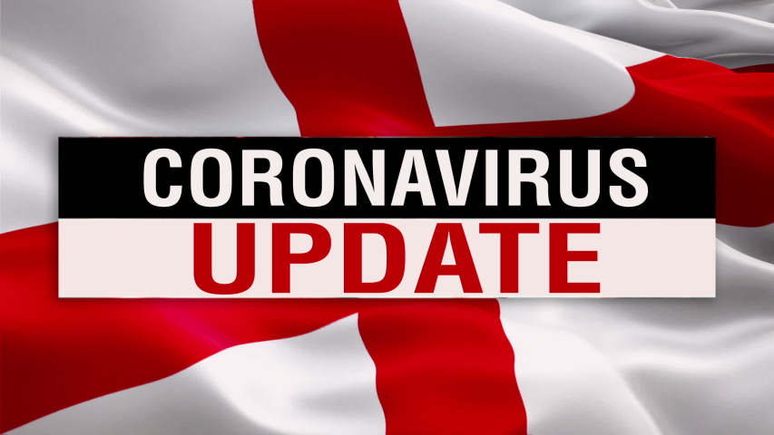 Coronavirus Text on England flag video waving in wind. Realistic England UK Flag background. Corona virus concept background on United Kingdom Flag Looping Closeup 1080p Full HD 1920X1080 footage
 Royalty-Free Stock Footage #1053933203