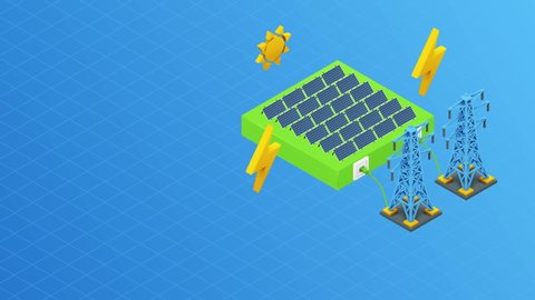 Solar Power Video Animation Stock Footage Video (100% Royalty-free ...