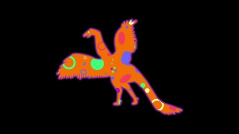 Archaeopteryx icon. Elements of dinosaur icon