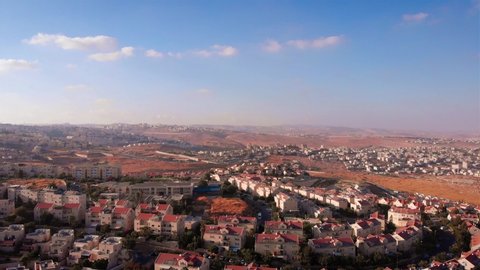 Judean Hills landscape Aerial view
Drone footage over Judean Hills landscape With Israel and Palestine Towns
