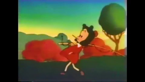 CIRCA 1947 - In this animated film, Little Lulu's personal angel and devil appear on her lollipop stick to debate cutting school.