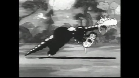 CIRCA 1935 - In this animated film, characters from Alice in Wonderland try to save Betty Boop from the Jabberwocky.