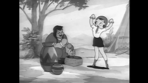 CIRCA 1939 - In this animated film, Betty Boop leads a group of Native Americans in boogie woogie on the reservation.