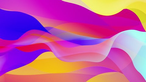 Abstract gradient rainbow animation. Vibrant Colors Motion Graphic Seamless Loop. Trendy modern texture with Neon Colour perfect for Fashion textile and Ambient graphic design. Colorful screen saver.

