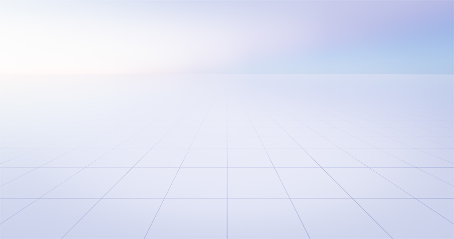 3d rendering of seamless looping vdo background of space and white tile floor and sky move pan go well with symmetry grid line texture in perspective view for product display or other background. | Shutterstock HD Video #1053982835