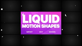 Liquid Motion Shapes is a cool collection Motion Graphica Pack. Just drop it into your project. Alpha channel included. Easy to customize with your favorite software. More elements in our portfolio.