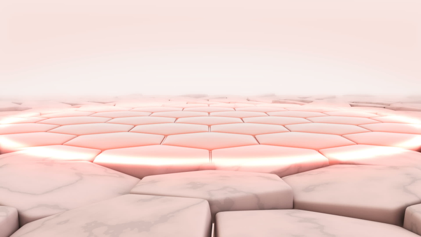 3d animation of cream and lotion drops into dry skin cells and then turns into a healthy skin.