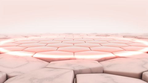 3d animation of cream and lotion drops into dry skin cells and then turns into a healthy skin.