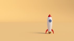 Ship rocket launch. Startup new business project. New business project concept. Vehicle concept. Space shuttle. Smoke cloud. 4k - Powered by Shutterstock - Get 15% off with code: PIKWIZARD15