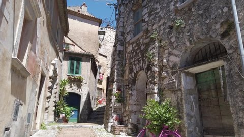 The beautiful village of Castro dei Volsci, near Frosinone, Lazio, Italy. June-06-2020