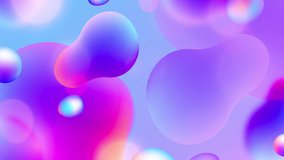 Colorful liquid shape abstract background. Fluid texture animation for visual design or video editing