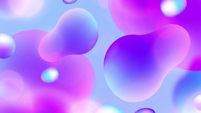 Colorful liquid shape abstract background. Fluid texture animation for visual design or video editing
