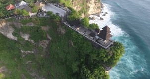Aerial view of Uluwatu Temple,Bali, Indonesia