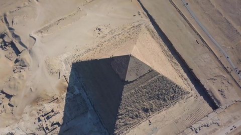 Aerial footage of the famous Pyramids of Giza 4K (one of the seven wonders of the world)
