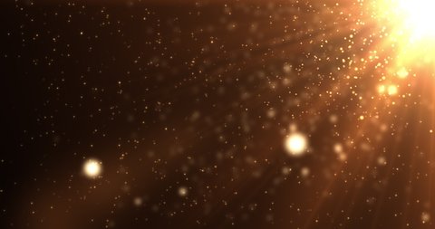 4K Sun Particle Flicking Motion Background