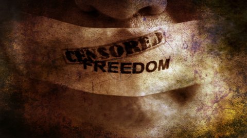 Targeting Censorship Freedom Of Speech Concept