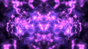 Moving purple patterns. Glowing energy threads. Neon light