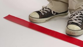 Social distance sign on floor at supermarket or department store. remain to stop while line up to keep distancing to preventation of coronavirus covid-19 - Powered by Shutterstock - Get 15% off with code: PIKWIZARD15