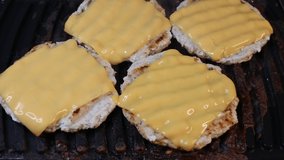 grilled chicken cutlets with cheese